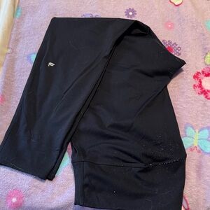Black Performance Leggings with Small Hip Logo